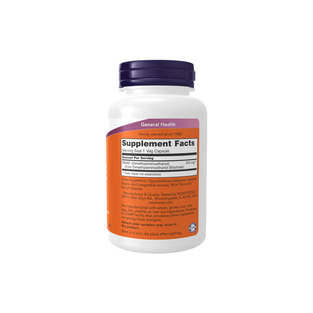 Now Foods DMAE - Brain Health and Focus Supplement