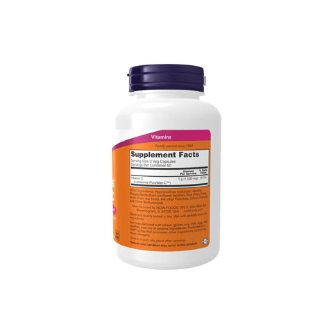 NOW Liposomal Vitamin C bottle, featuring fat-soluble vitamin C for enhanced absorption and immune support.