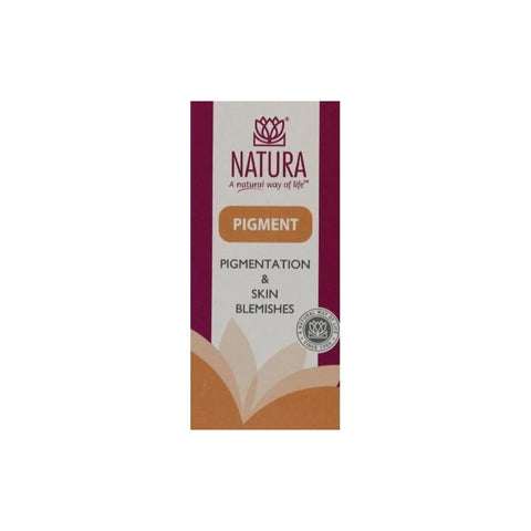 Natura Pigment homeopathic medicine for pigmentation and skin blemishes treatment packaging.