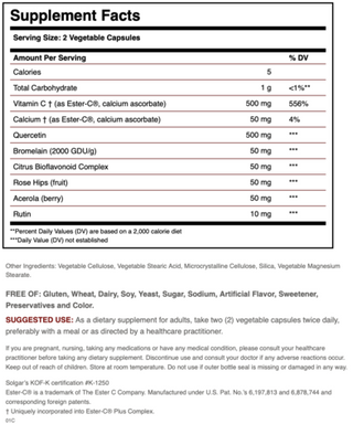 SOLGAR QUERCETIN COMPLEX - Solgar | Energize Health