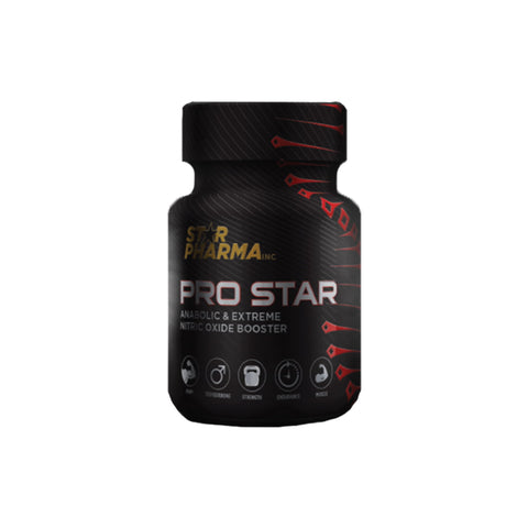 Star Pharma Pro Star bottle, an anabolic agent for promoting lean muscle mass and enhancing nitric oxide levels.